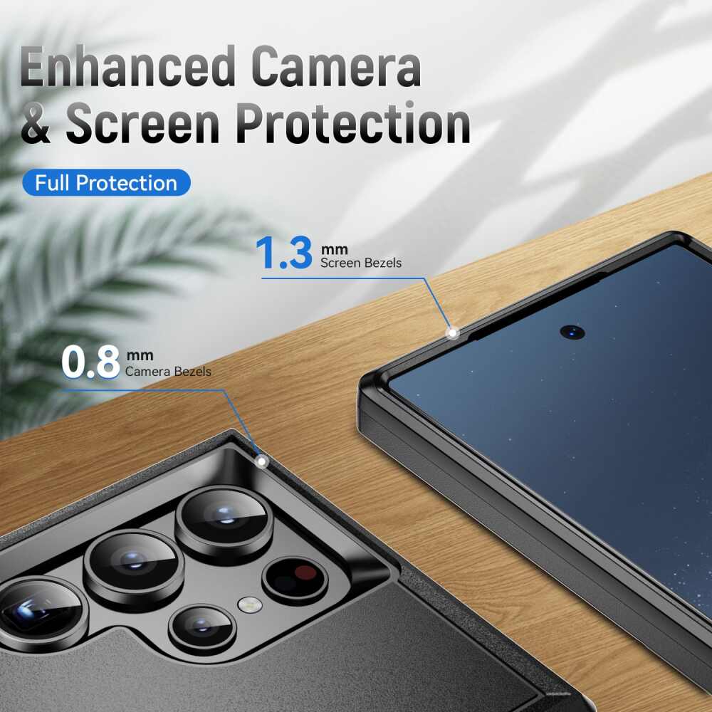 Samsung Galaxy S24 Ultra 5G Case Pioneer Armor Heavy Duty - Black