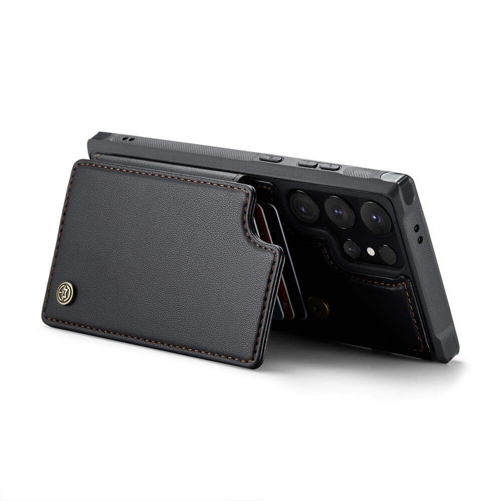 Samsung Galaxy S24 Ultra 5G Case RFID Anti-theft PU Leather - Black