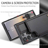 Samsung Galaxy S24 Ultra 5G Case RFID Anti-theft PU Leather - Black