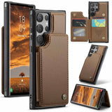 Samsung Galaxy S24 Ultra 5G Case RFID Anti-theft PU Leather - Brown