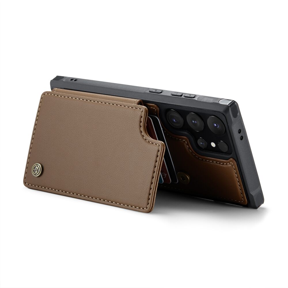 Samsung Galaxy S24 Ultra 5G Case RFID Anti-theft PU Leather - Brown