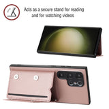 Samsung Galaxy S24 Ultra 5G Case With Skin Feel PU Leather - Rose Gold