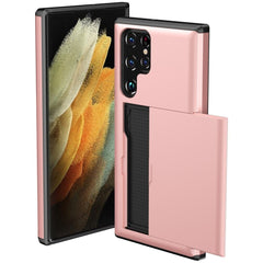 Samsung Galaxy S24 Ultra 5G Case with Two Card Slots - Rose Gold