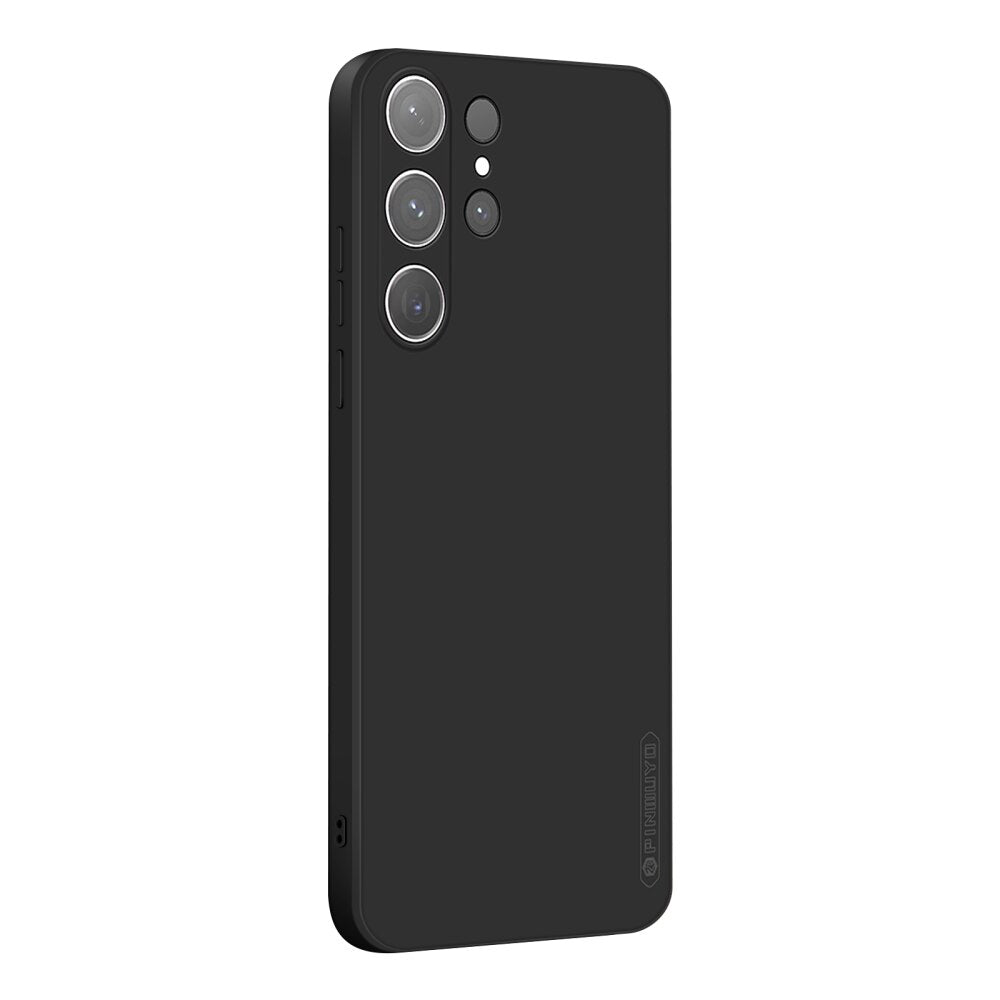 Samsung Galaxy S24 Ultra Case PINWUYO Liquid Silicone - Black