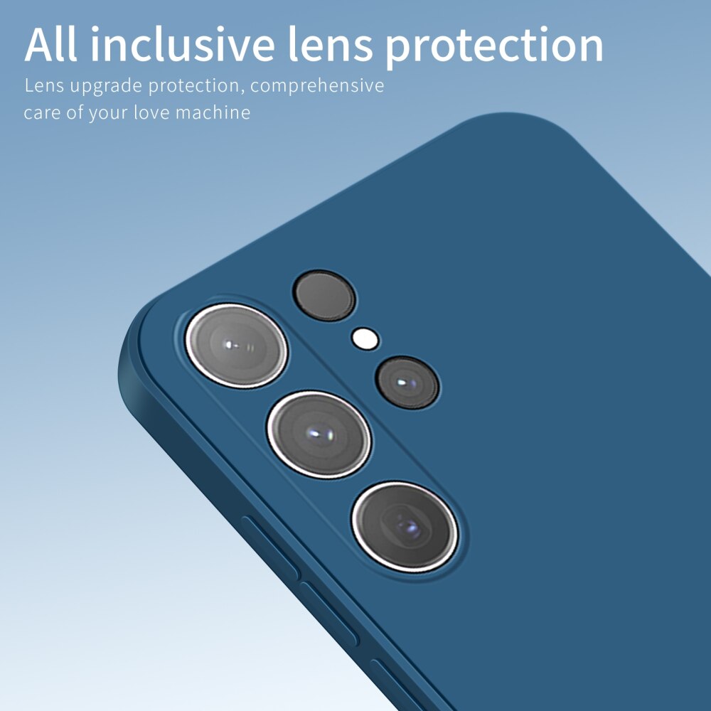 Samsung Galaxy S24 Ultra Case PINWUYO Liquid Silicone - Blue