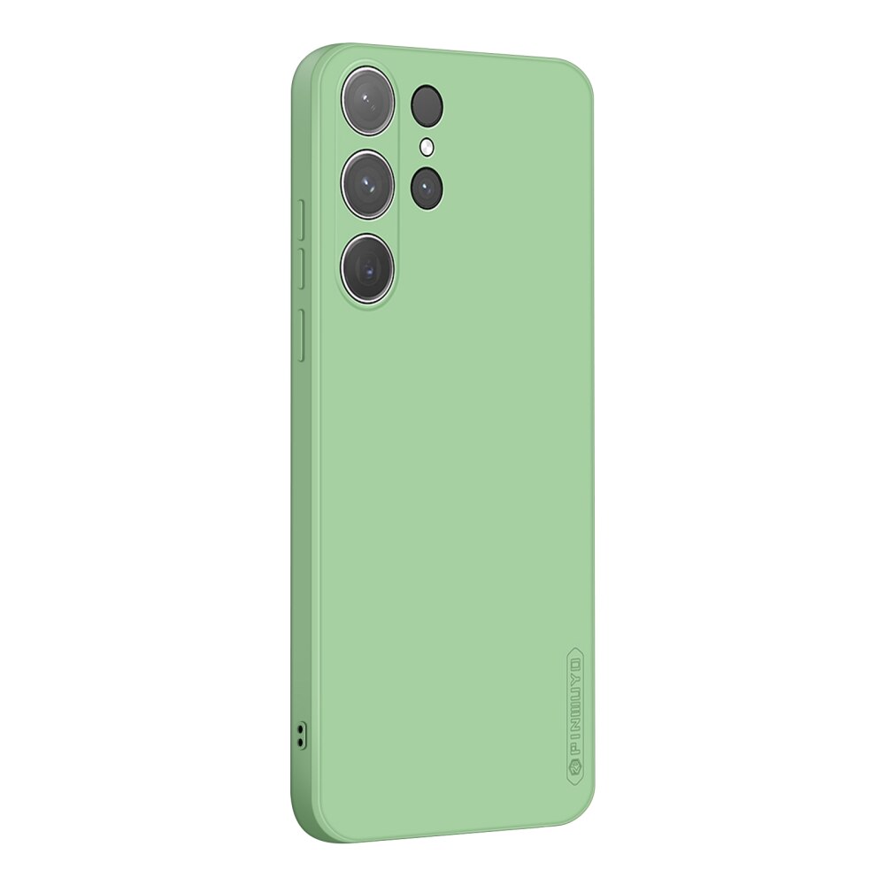 Samsung Galaxy S24 Ultra Case PINWUYO Liquid Silicone - Green