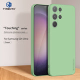 Samsung Galaxy S24 Ultra Case PINWUYO Liquid Silicone - Green