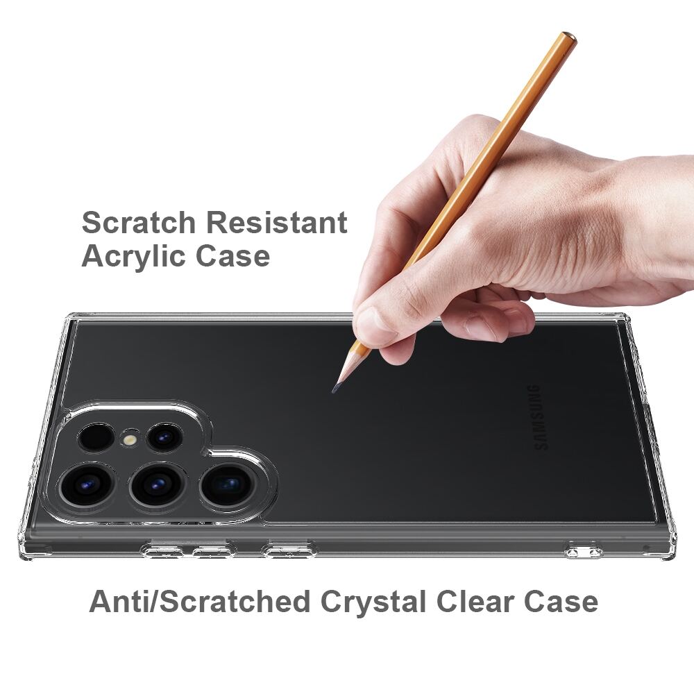 Samsung Galaxy S24 Ultra Case With Scratchproof Acrylic and TPU - Transparent