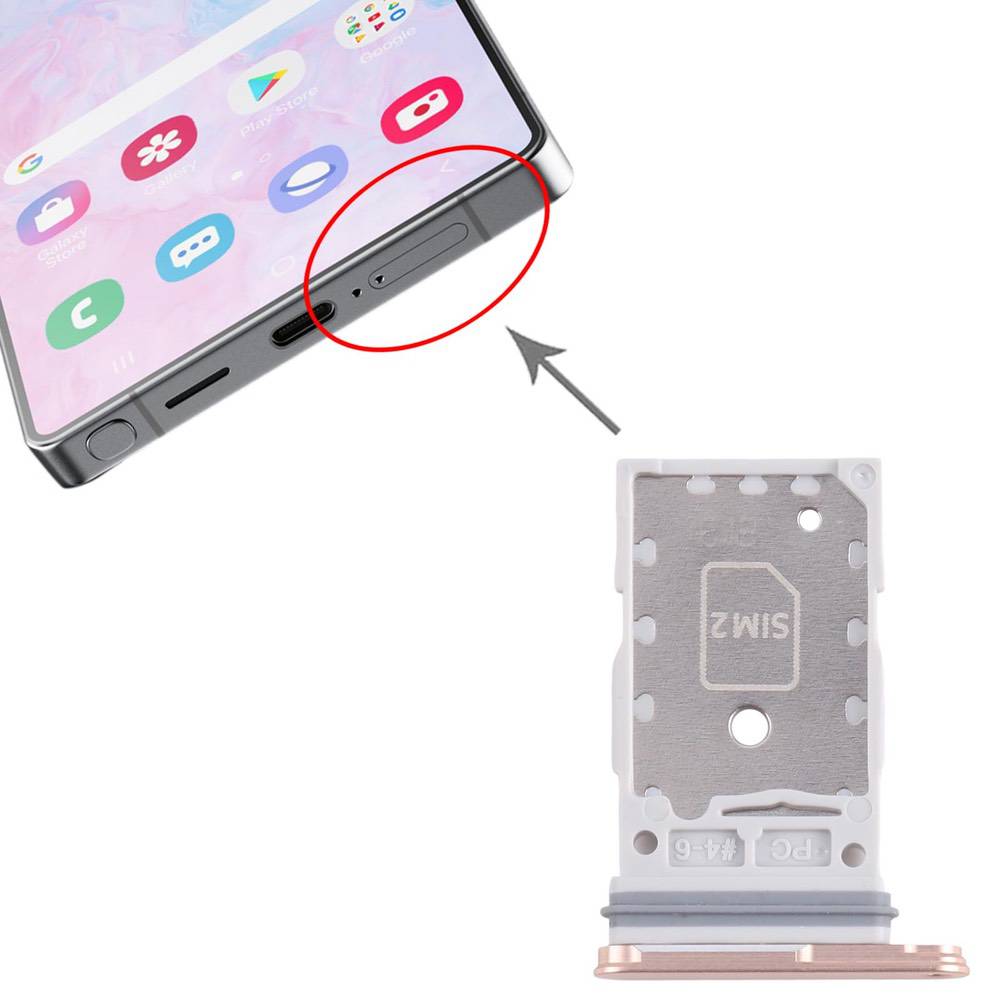 Samsung Galaxy S25 / S25+ Dual SIM Card Tray - Pink Gold