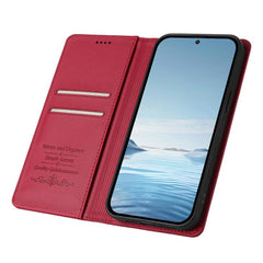 Samsung Galaxy S26 Ultra Ballet Girl Diamond Vegan Leather Case - Wine Red
