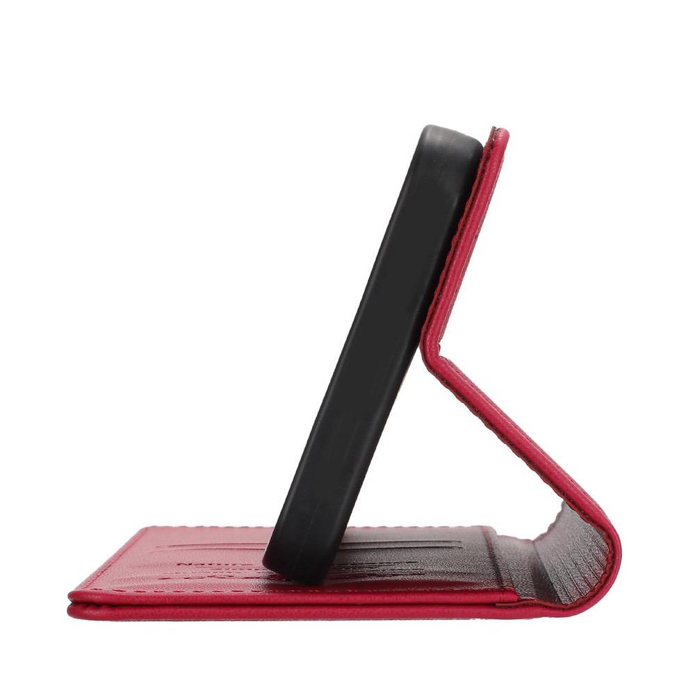 Samsung Galaxy S26 Ultra Ballet Girl Diamond Vegan Leather Case - Wine Red