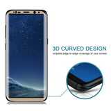 Samsung Galaxy S8 Screen Protector 3D Curved Tempered Glass Gold