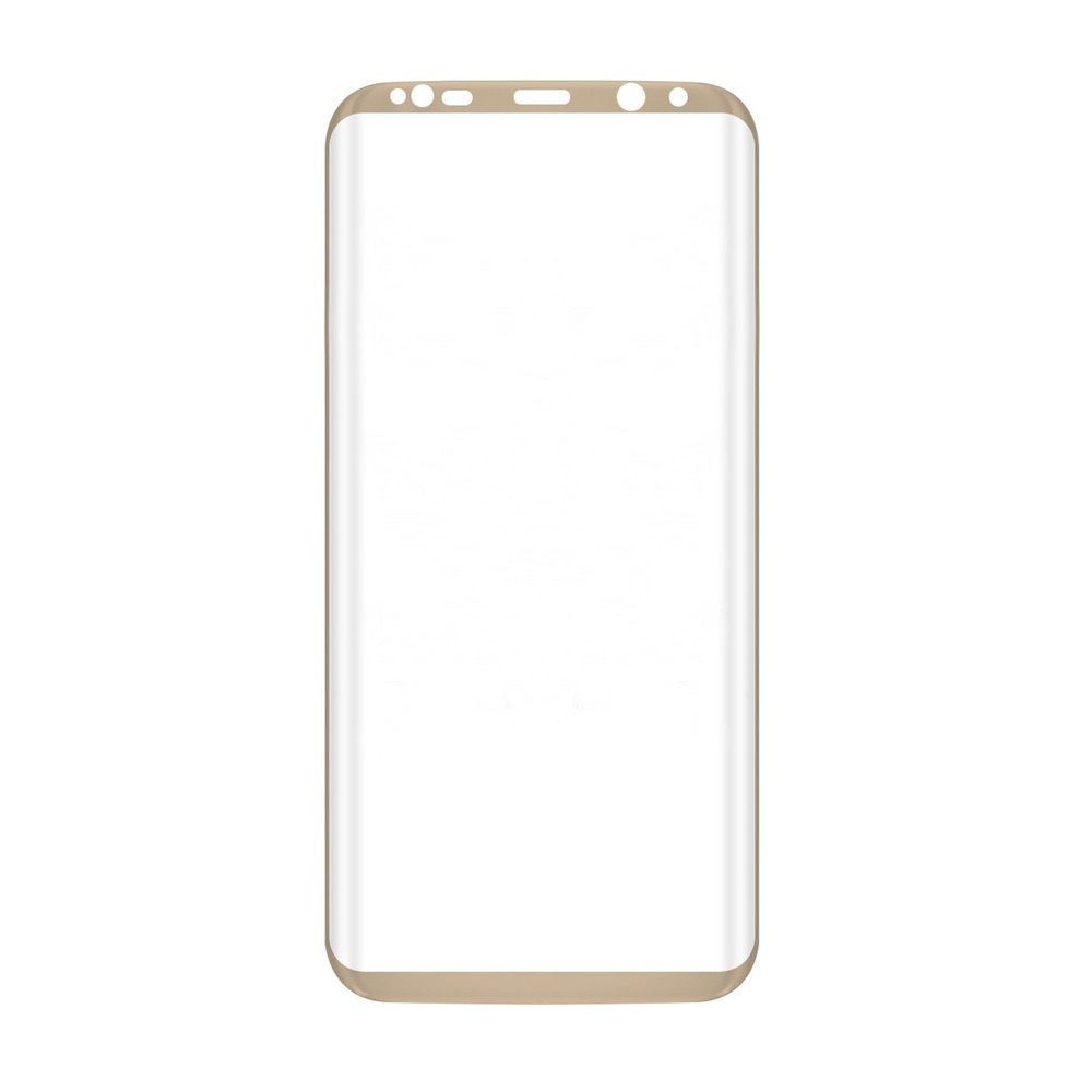 Samsung Galaxy S8 Screen Protector 3D Curved Tempered Glass Gold