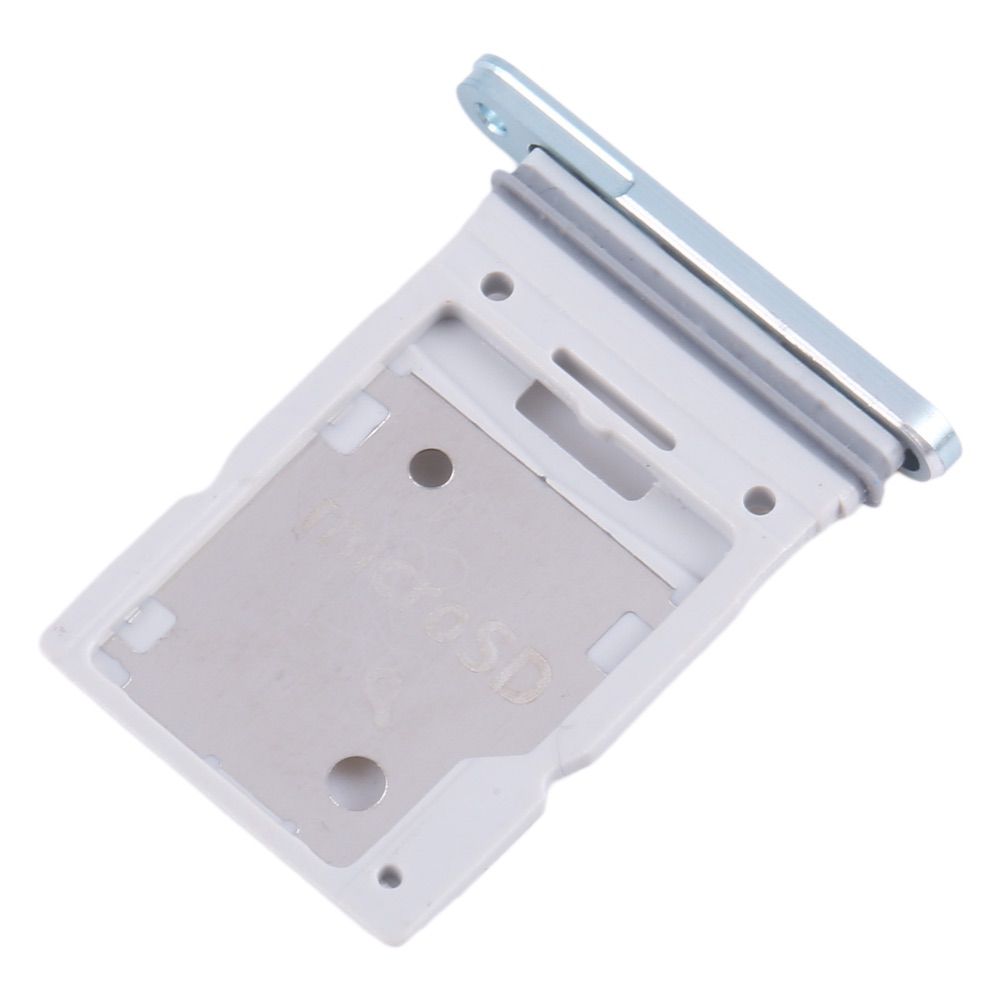 Close-up of the Samsung Tab S9 Ultra 5G SIM tray replacement in green, showcasing durable construction and precise slot alignment.