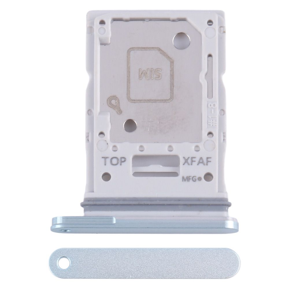 Green Samsung Galaxy Tab S9 Ultra 5G SIM card tray replacement with dual-slot design, ideal for tablet repair and upgrades.