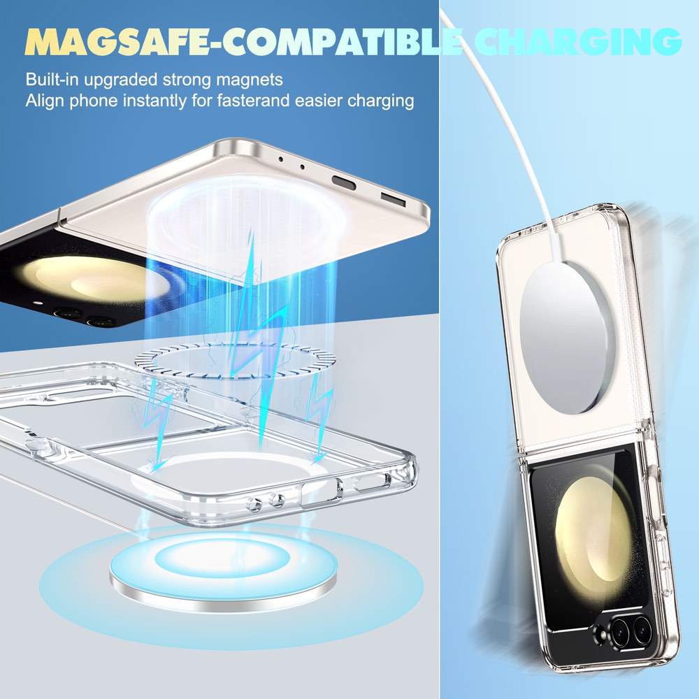 Samsung Galaxy Z Flip 4 MagSafe Magnetic shockproof - Transparent