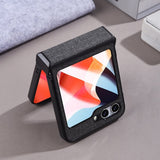 Samsung Galaxy Z Flip5 Case MagSafe Magnetic With Back Glass - Black