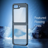 Samsung Galaxy Z Flip5 Case Flowing lines on the backplane - Transparent