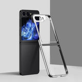 Samsung Galaxy Z Flip5 Case Ultra-Thin Electroplating - Transparent Silver