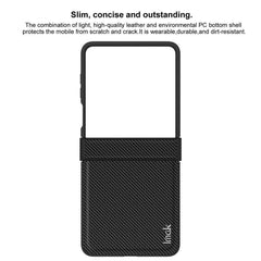 Samsung Galaxy Z Flip7 5G imak Ruiyi Carbon Fiber Case - Black