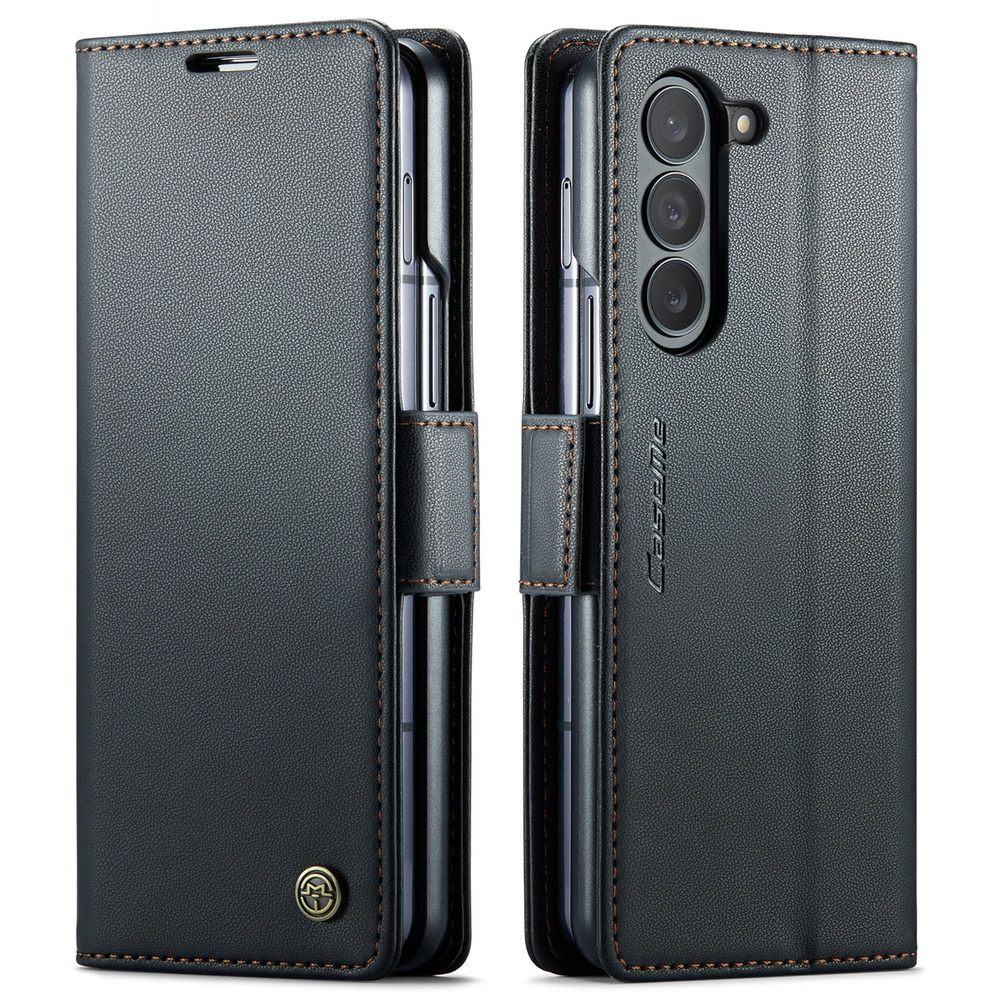 Samsung Galaxy Z Fold5 Case RFID Anti-theft PU Leather - Black
