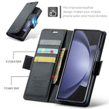 Samsung Galaxy Z Fold5 Case RFID Anti-theft PU Leather - Black