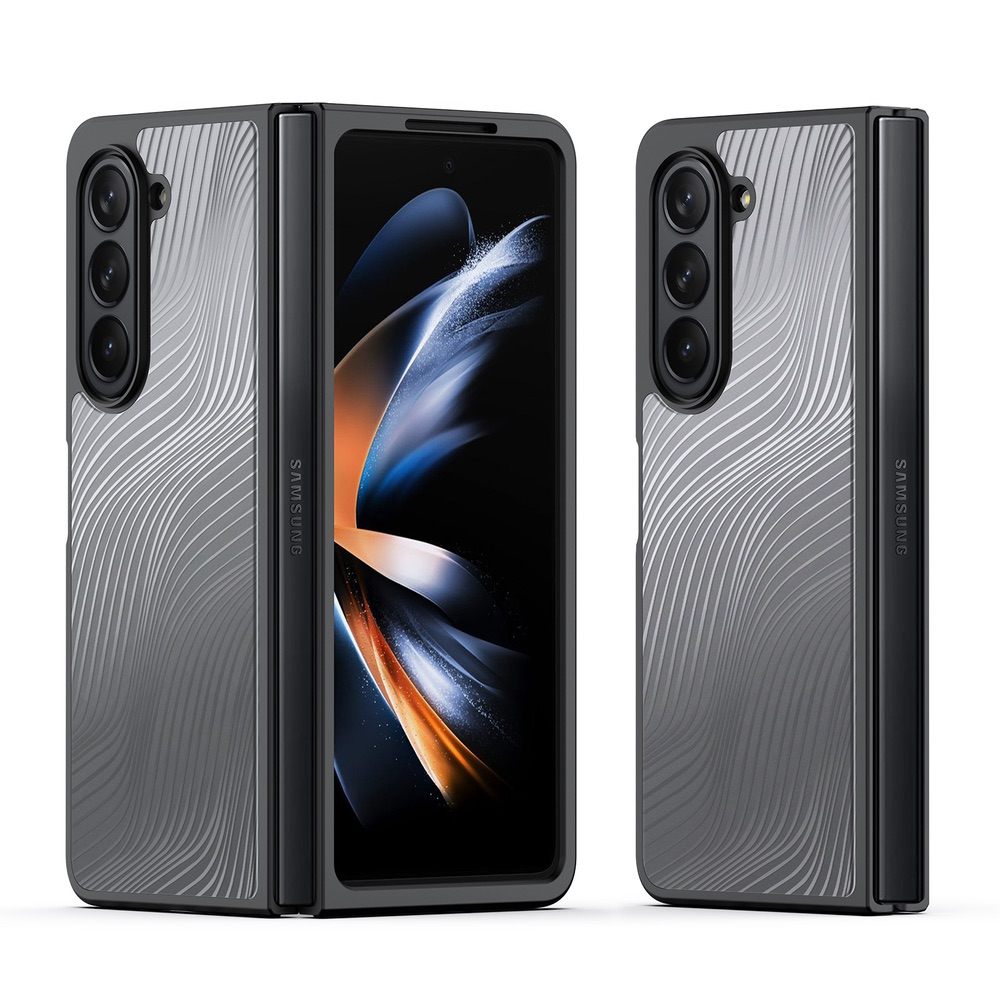 Samsung Galaxy Z Fold5 Case Flowing lines on the backplane - Transparent