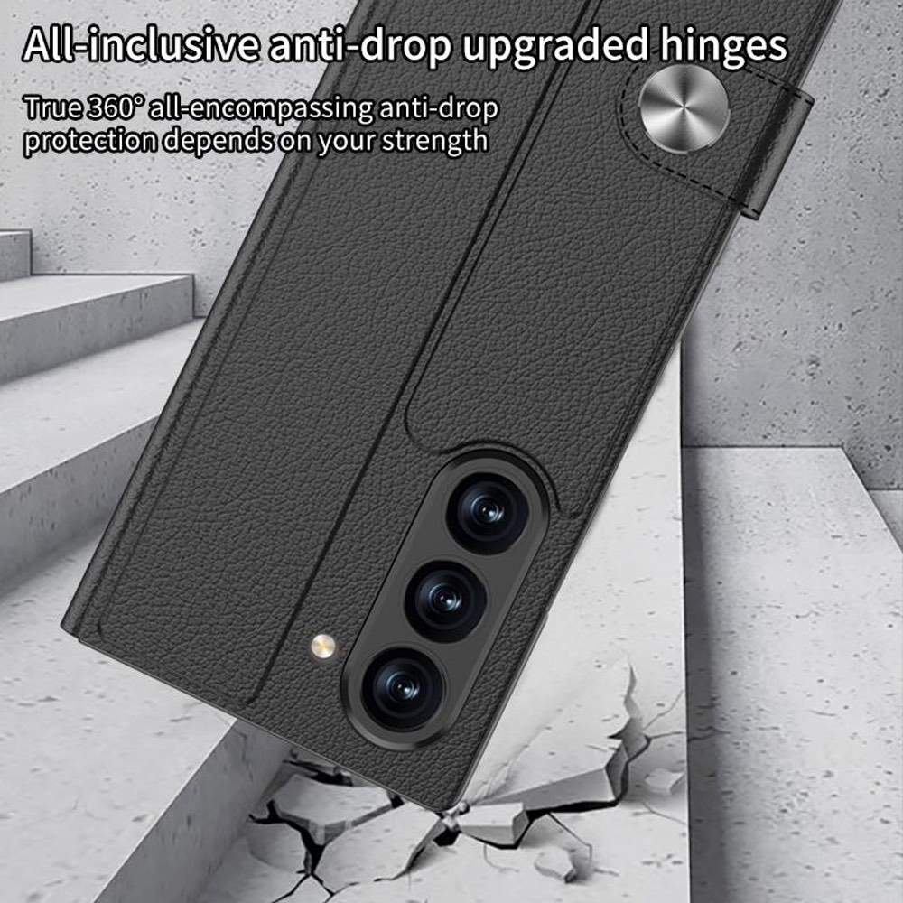 Samsung Galaxy Z Fold7 Case GKK Integrated Flip with Pen Slot - Black