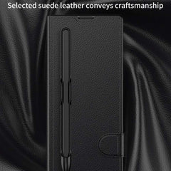 Samsung Galaxy Z Fold7 Case GKK Integrated Flip with Pen Slot - Black