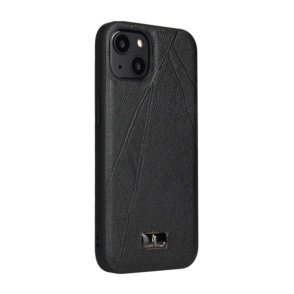 iPhone 14 Plus Case Fierre Shann Shockproof Protective - Ox Tendon Black