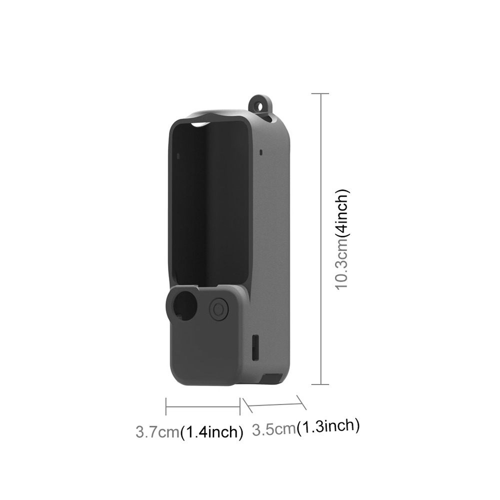 Silicone Cover Case 3 in 1 Set PULUZ For DJI OSMO Pocket 3 - Black