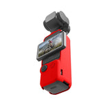Silicone Cover Case 3 in 1 Set PULUZ For DJI OSMO Pocket 3 - Red