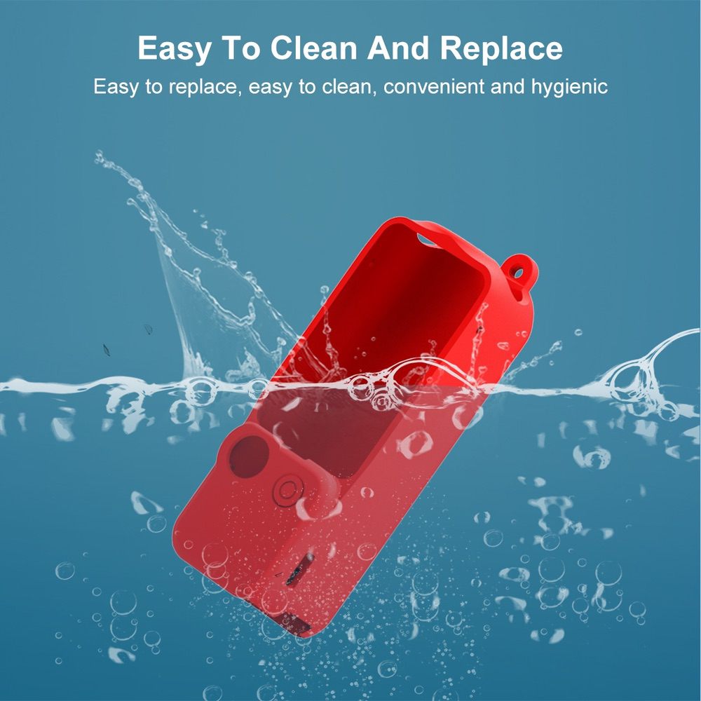 Silicone Cover Case 3 in 1 Set PULUZ For DJI OSMO Pocket 3 - Red