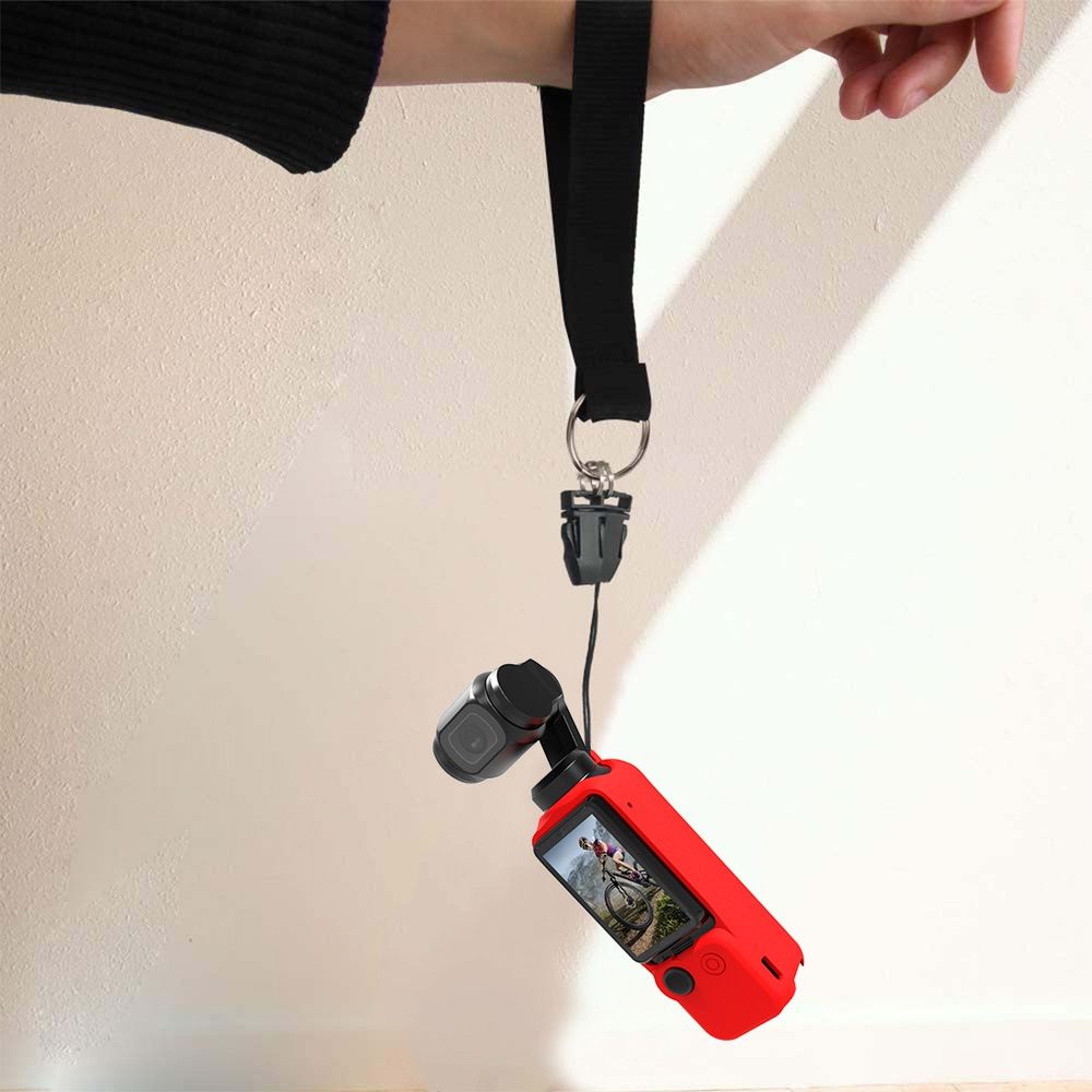 Silicone Cover Case 3 in 1 Set PULUZ For DJI OSMO Pocket 3 - Red