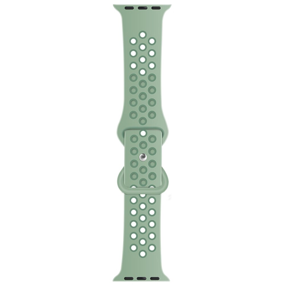 Silicone Strap For Apple Watch 41mm / 40mm / 38mm - Cloudy Gray + Gray Green