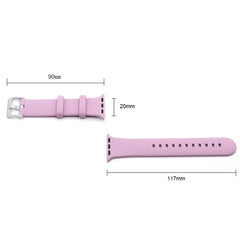 Silver Buckle Silicone Strap For Apple Watch Series 41 / 40 / 38mm - Walnut