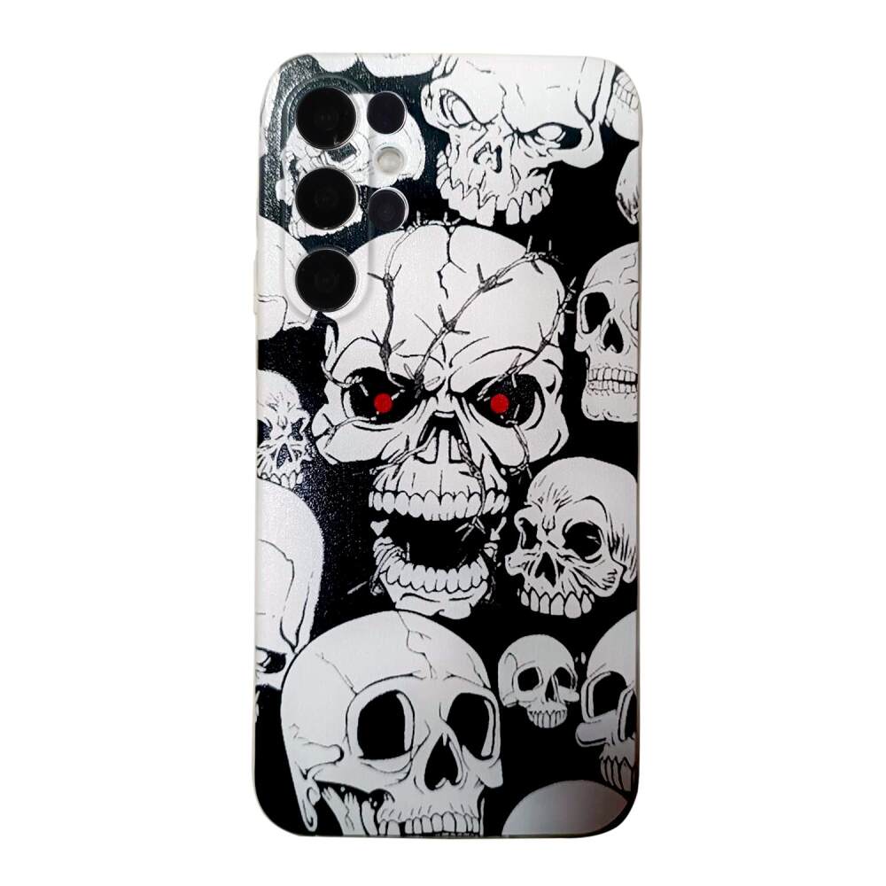 Samsung Galaxy S24 Ultra 5G Case Skull Drawing Pattern TPU