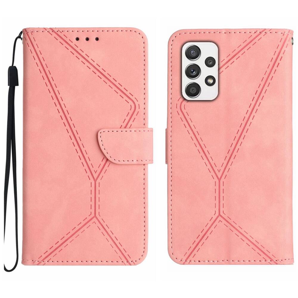 Samsung Galaxy A23 4G / 5G Case Stitching Embossing PU Leather - Pink