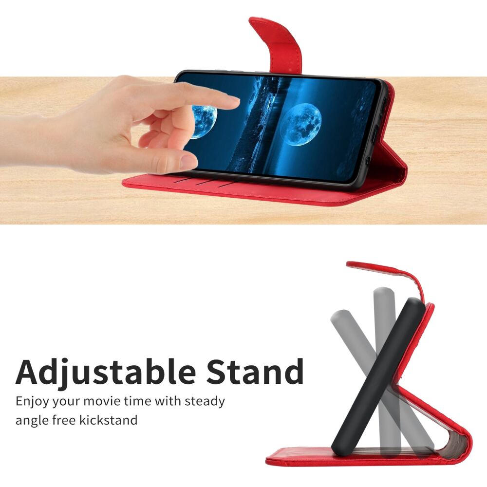 Samsung Galaxy A23 4G / 5G Case Stitching Embossing PU Leather - Red