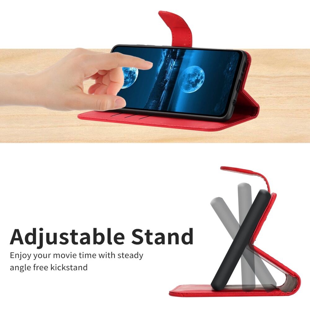 Samsung Galaxy M34 5G Case Stitching Embossing PU - Red