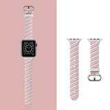 Twist Band for Apple Watch 49mm / 45mm / 44mm / 42mm - Macaron Pink White