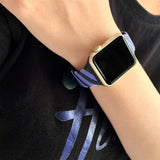 Apple Watch 49mm / 45mm / 44mm / 42mm Two-color Twist Band - Purple Black