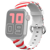 Two-color Twist Band for Apple Watch 49mm / 45mm / 44mm / 42mm - Red White