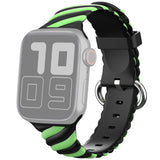 Two-Tone Band for Apple Watch 41mm / 40mm / 38mm - Fluorescent Green Black