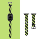 Two-Tone Band for Apple Watch 41mm / 40mm / 38mm - Fluorescent Green Black