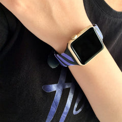 Two-Tone Twist Band for Apple Watch 41mm / 40mm / 38mm - Blue Black