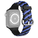 Two-Tone Twist Band for Apple Watch 41mm / 40mm / 38mm - Blue Black