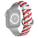 Two-Tone Twist Band for Apple Watch 41mm / 40mm / 38mm - Red White