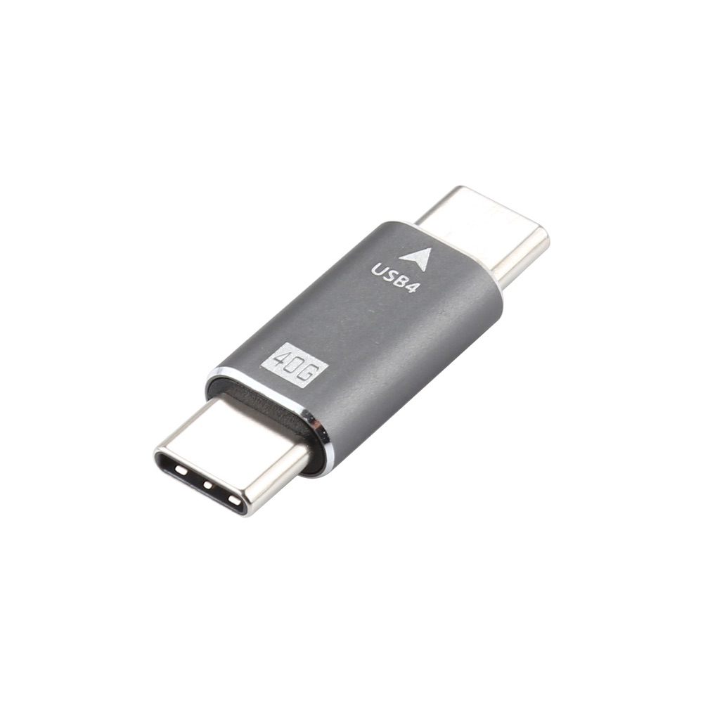 USB C 4.0 Male to Male Plug Converter 40Gbps Data Sync Adapter
