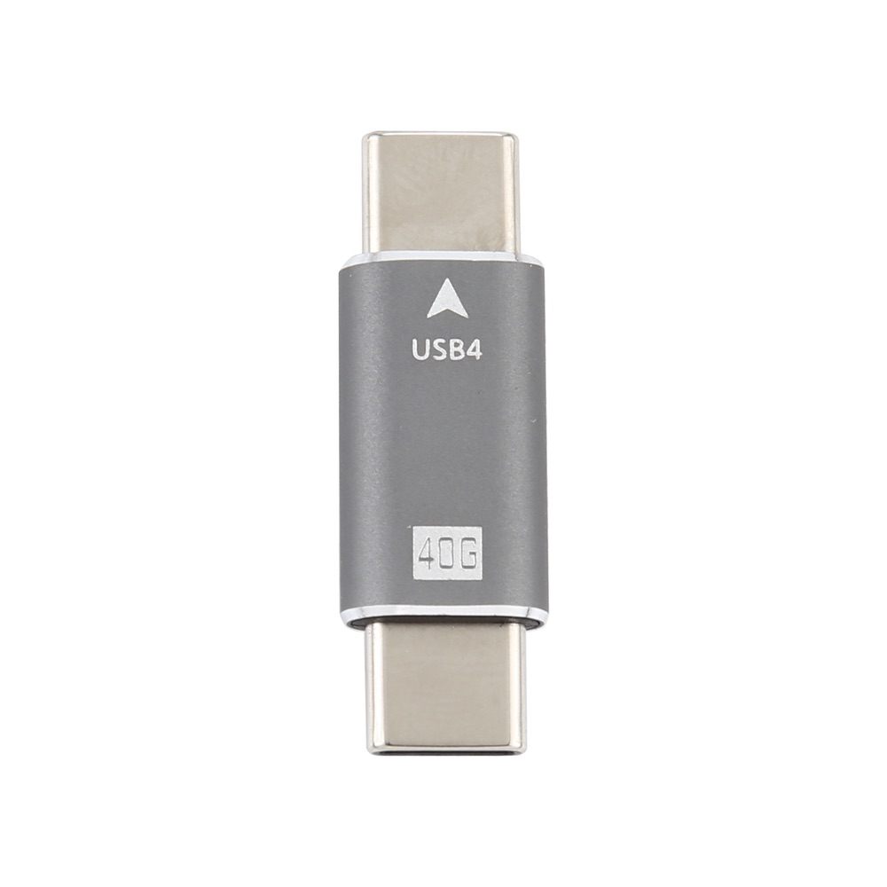 USB C 4.0 Male to Male Plug Converter 40Gbps Data Sync Adapter